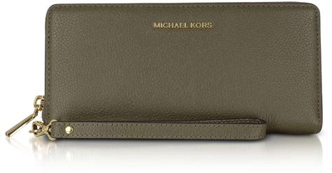 michael kors wallet pebbled leather|Michael Kors oversized wallet.